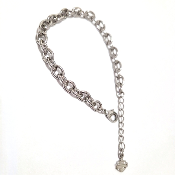 NWOT Silver Harley-Davidson Bar and Shield Bracelet - Picture 2 of 6